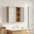Badezimmerschrank-Set 3 pcs 80 x 10,5 x 50 cm Holzwerkstoff