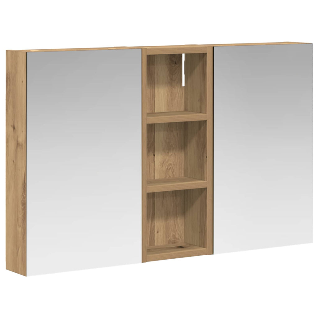 Badezimmerschrank-Set 3 pcs 80 x 10,5 x 50 cm Holzwerkstoff
