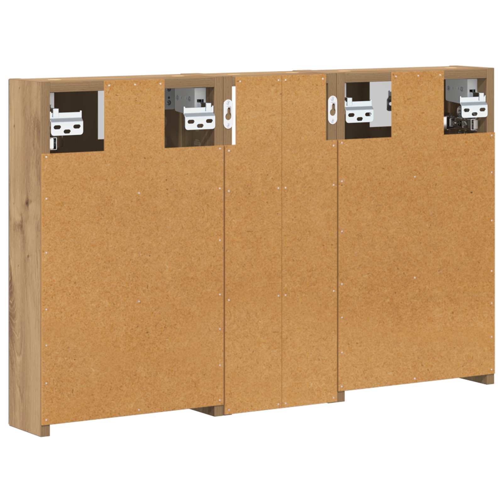 Badezimmerschrank-Set 3 pcs 80 x 10,5 x 50 cm Holzwerkstoff