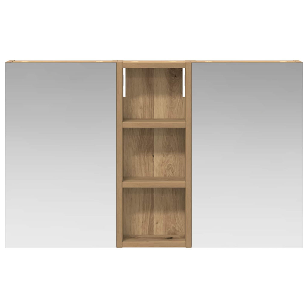 Badezimmerschrank-Set 3 pcs 80 x 10,5 x 50 cm Holzwerkstoff