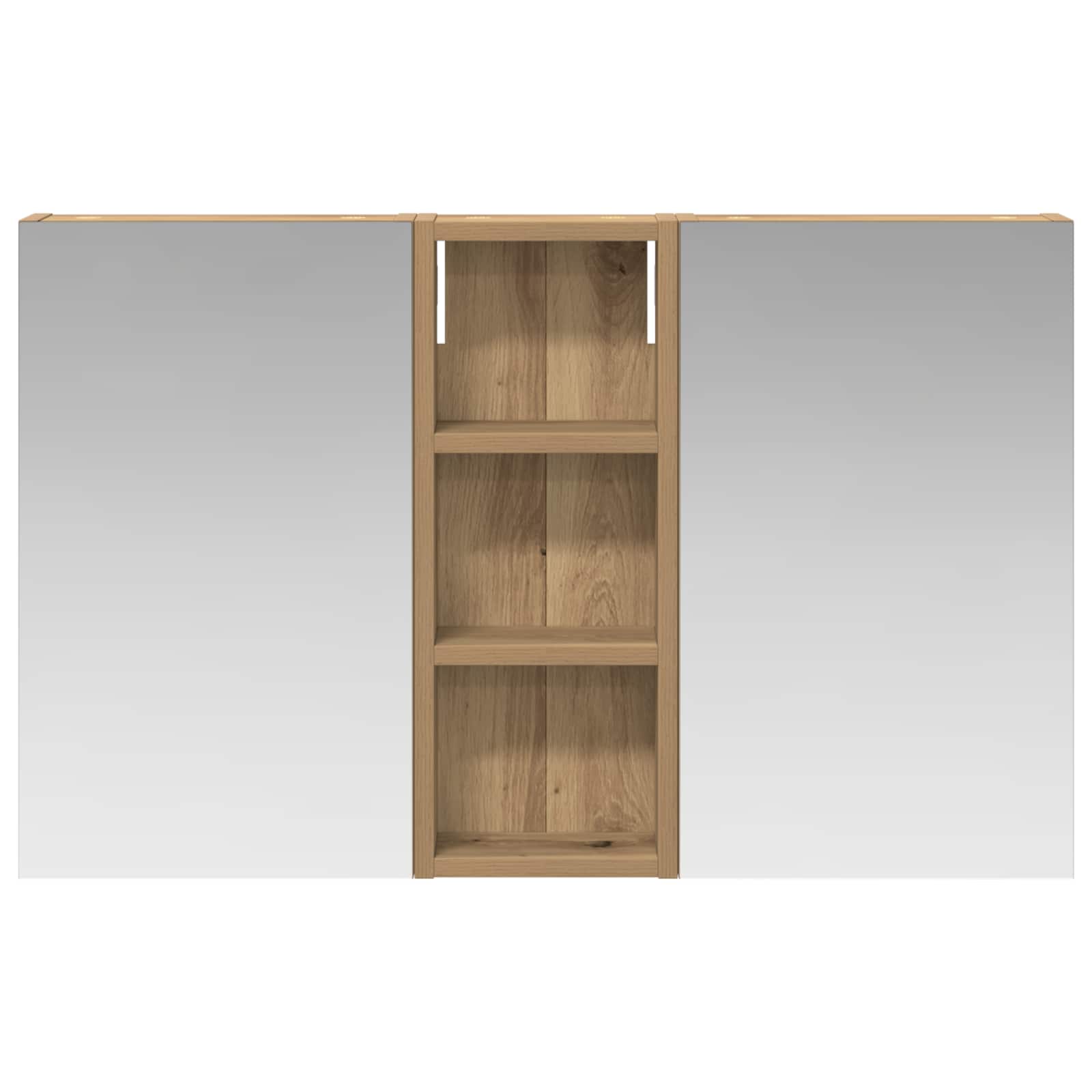Badezimmerschrank-Set 3 pcs 80 x 10,5 x 50 cm Holzwerkstoff
