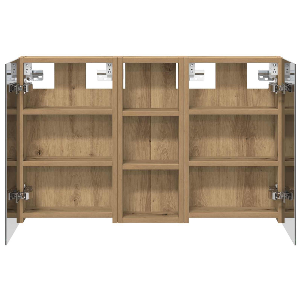 Badezimmerschrank-Set 3 pcs 80 x 10,5 x 50 cm Holzwerkstoff