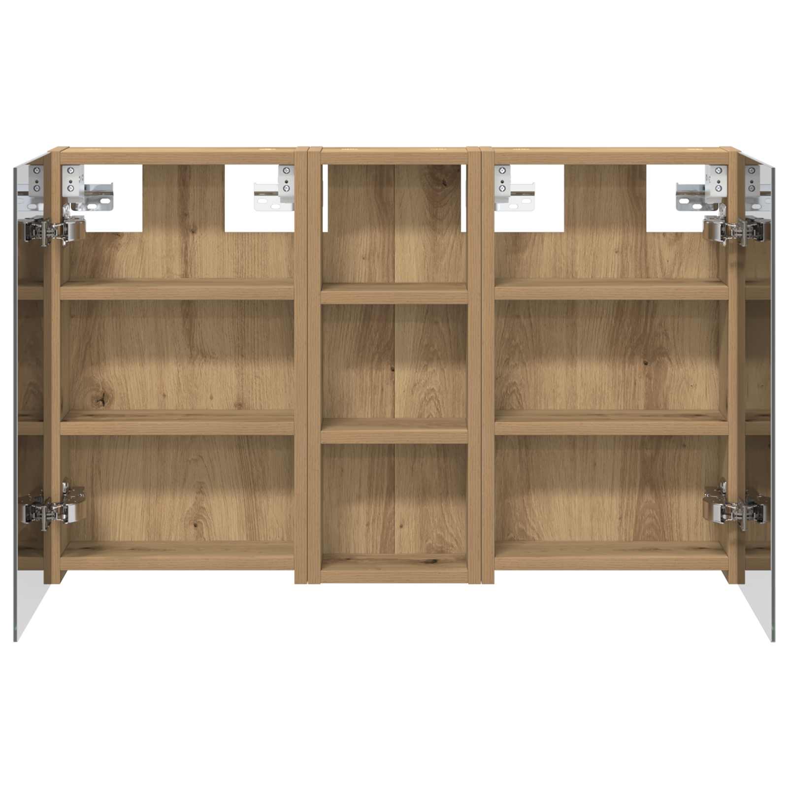 Badezimmerschrank-Set 3 pcs 80 x 10,5 x 50 cm Holzwerkstoff