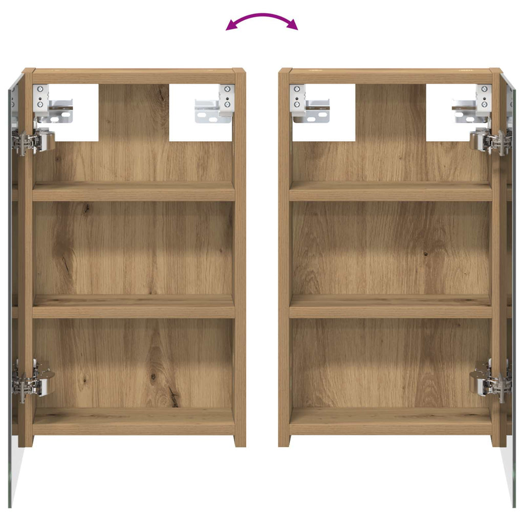 Badezimmerschrank-Set 3 pcs 80 x 10,5 x 50 cm Holzwerkstoff