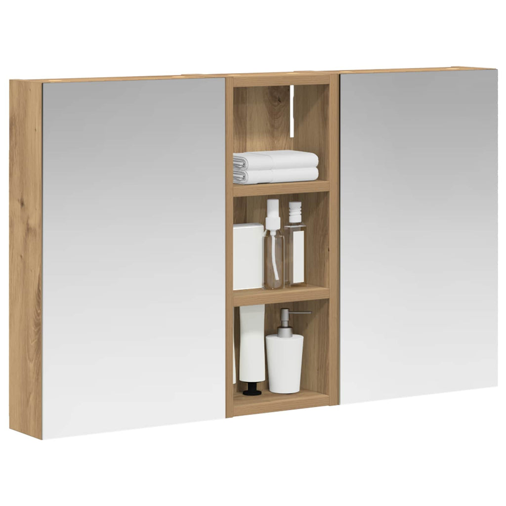 Badezimmerschrank-Set 3 pcs 80 x 10,5 x 50 cm Holzwerkstoff