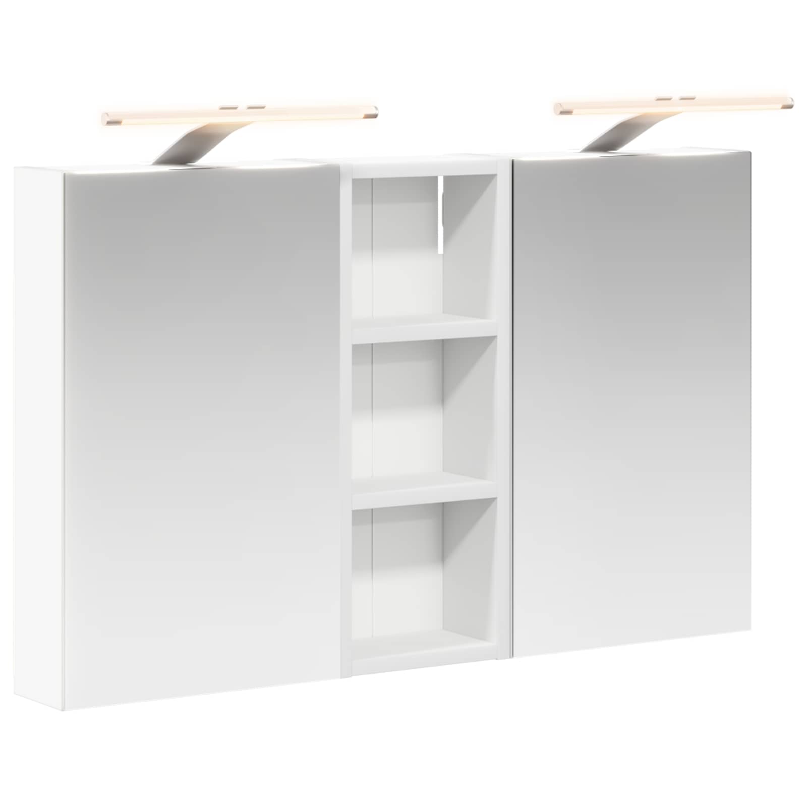 Badezimmerschrank-Set 3 pcs 80 x 10,5 x 50 cm Holzwerkstoff