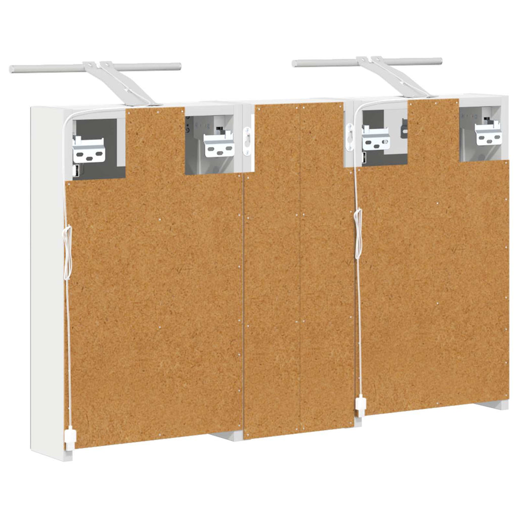Badezimmerschrank-Set 3 pcs 80 x 10,5 x 50 cm Holzwerkstoff