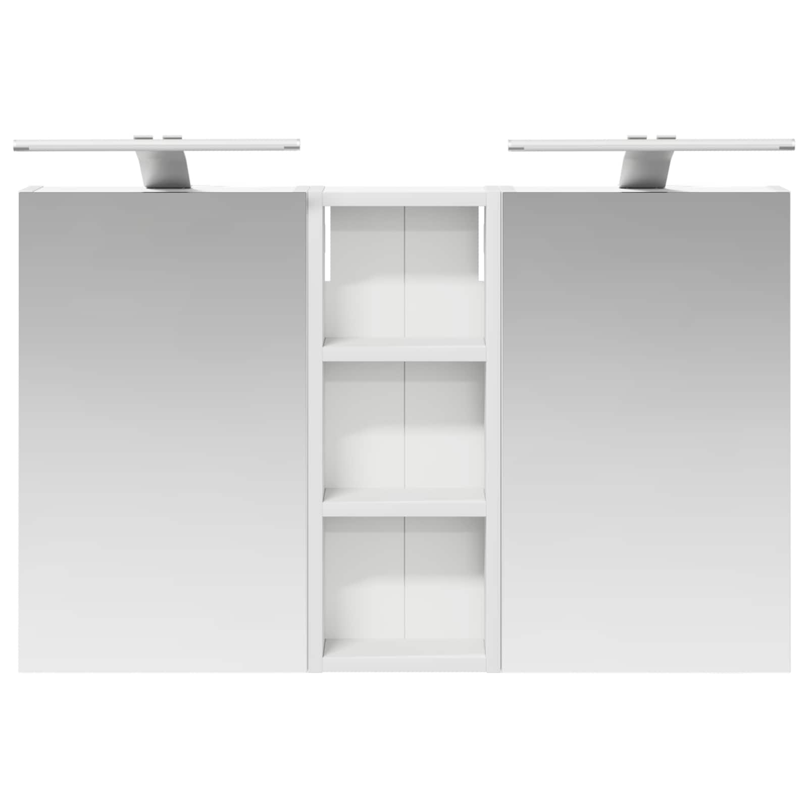 Badezimmerschrank-Set 3 pcs 80 x 10,5 x 50 cm Holzwerkstoff