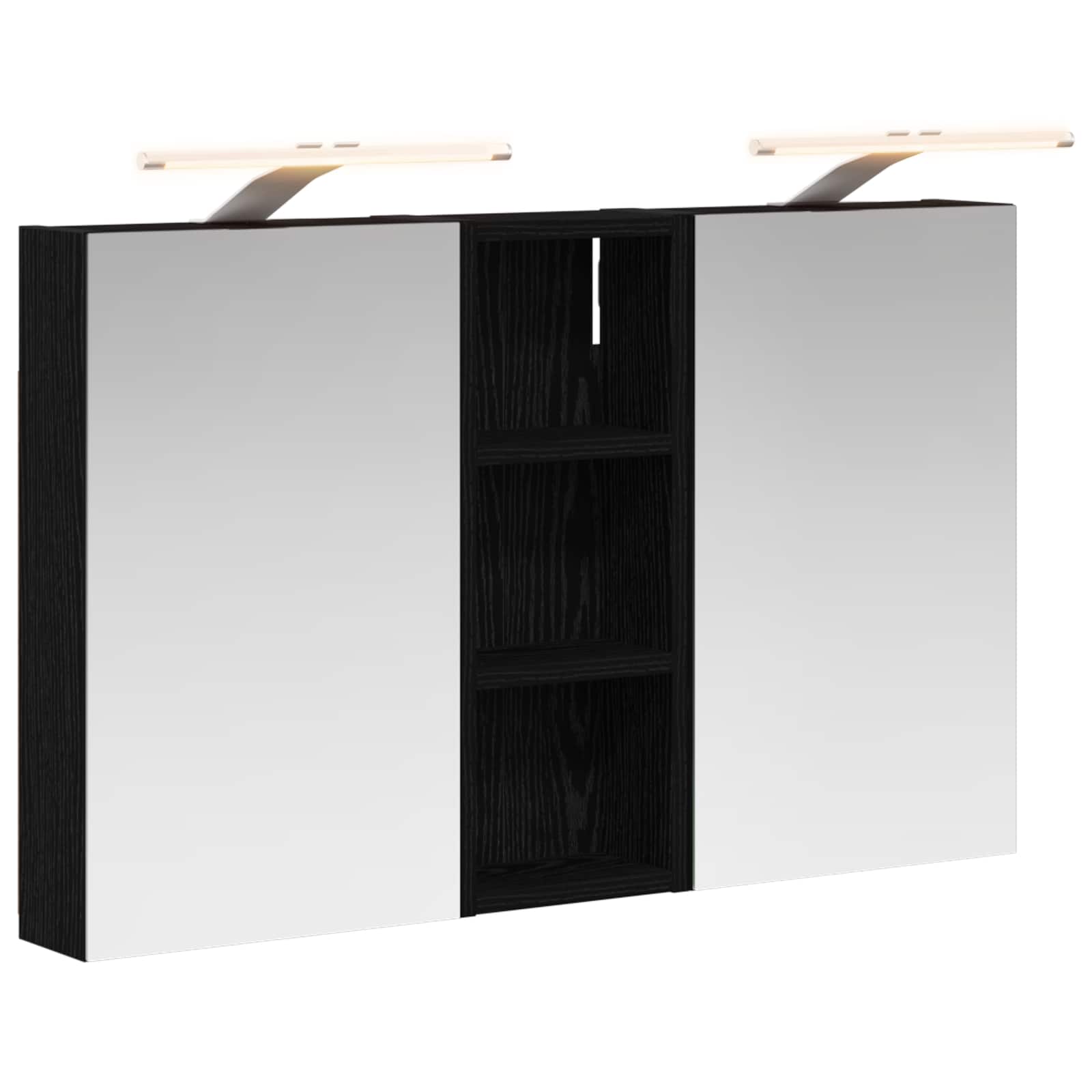 Badezimmerschrank-Set 3 pcs 80 x 10,5 x 50 cm Holzwerkstoff