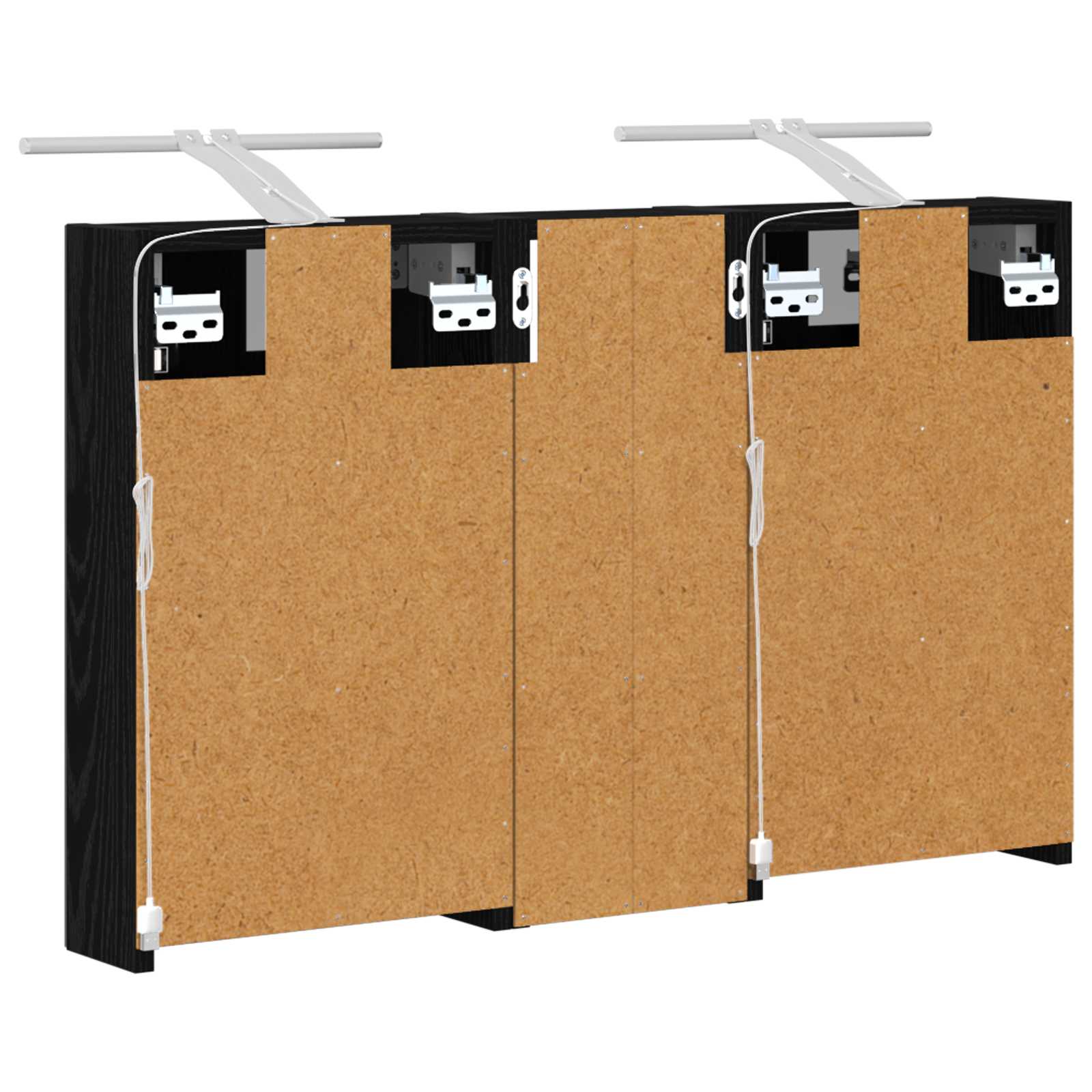 Badezimmerschrank-Set 3 pcs 80 x 10,5 x 50 cm Holzwerkstoff