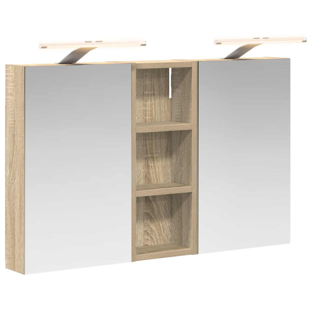 Badezimmerschrank-Set 3 pcs 80 x 10,5 x 50 cm Holzwerkstoff