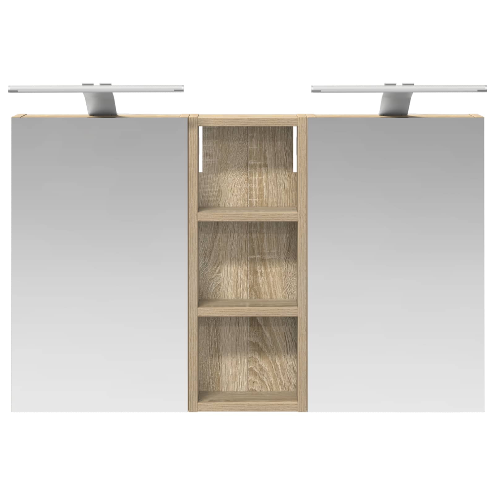 Badezimmerschrank-Set 3 pcs 80 x 10,5 x 50 cm Holzwerkstoff