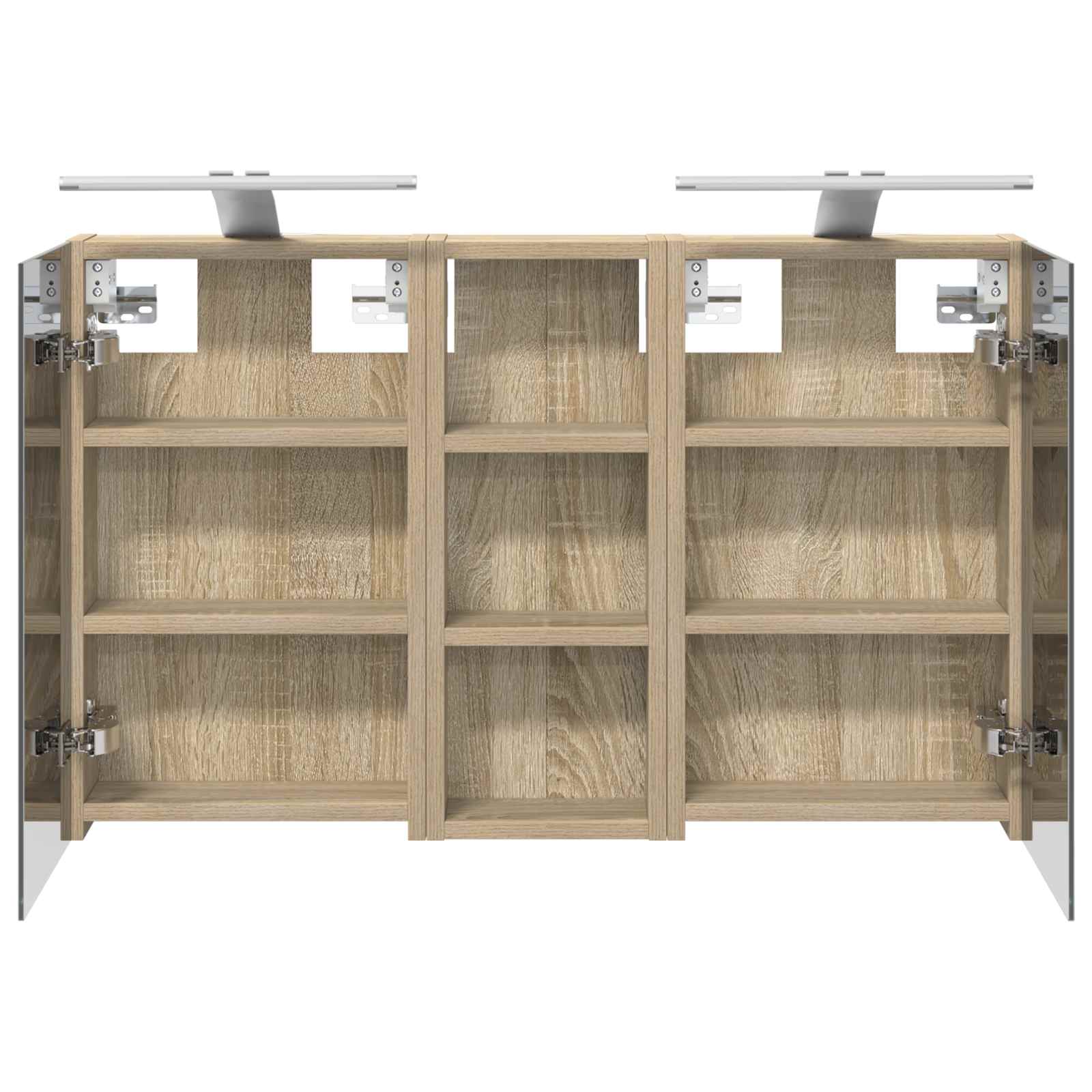 Badezimmerschrank-Set 3 pcs 80 x 10,5 x 50 cm Holzwerkstoff