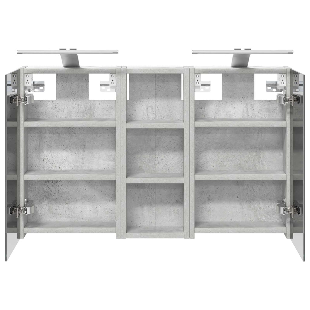 Badezimmerschrank-Set 3 pcs 80 x 10,5 x 50 cm Holzwerkstoff