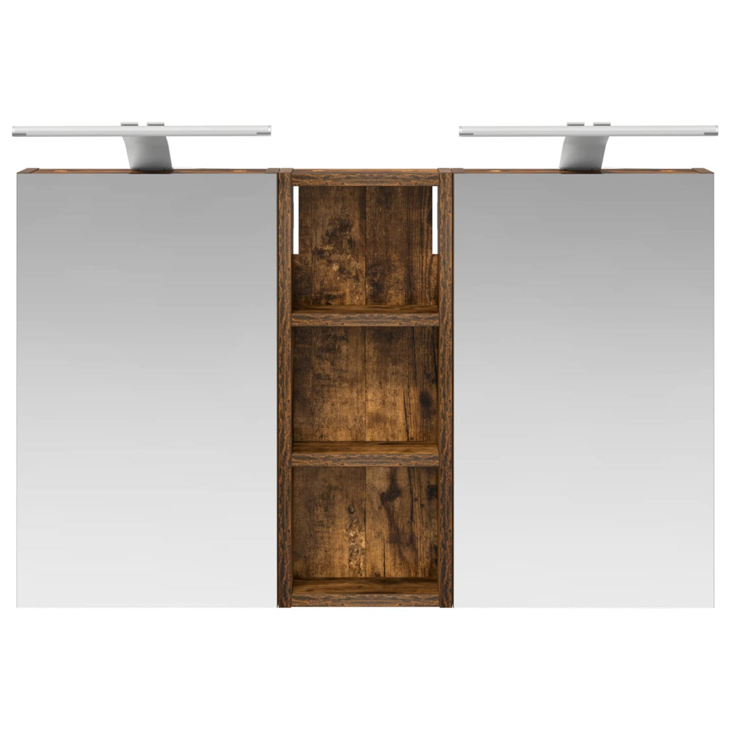 Badezimmerschrank-Set 3 pcs 80 x 10,5 x 50 cm Holzwerkstoff
