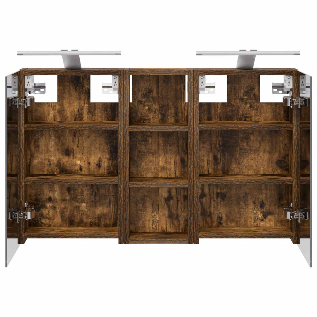 Badezimmerschrank-Set 3 pcs 80 x 10,5 x 50 cm Holzwerkstoff