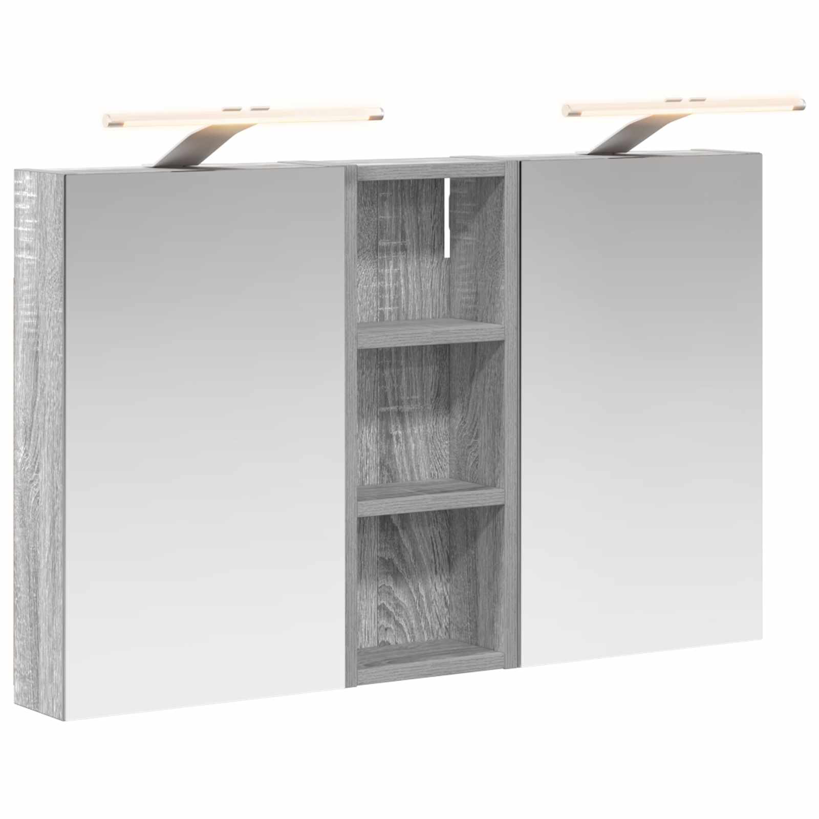Badezimmerschrank-Set 3 pcs 80 x 10,5 x 50 cm Holzwerkstoff