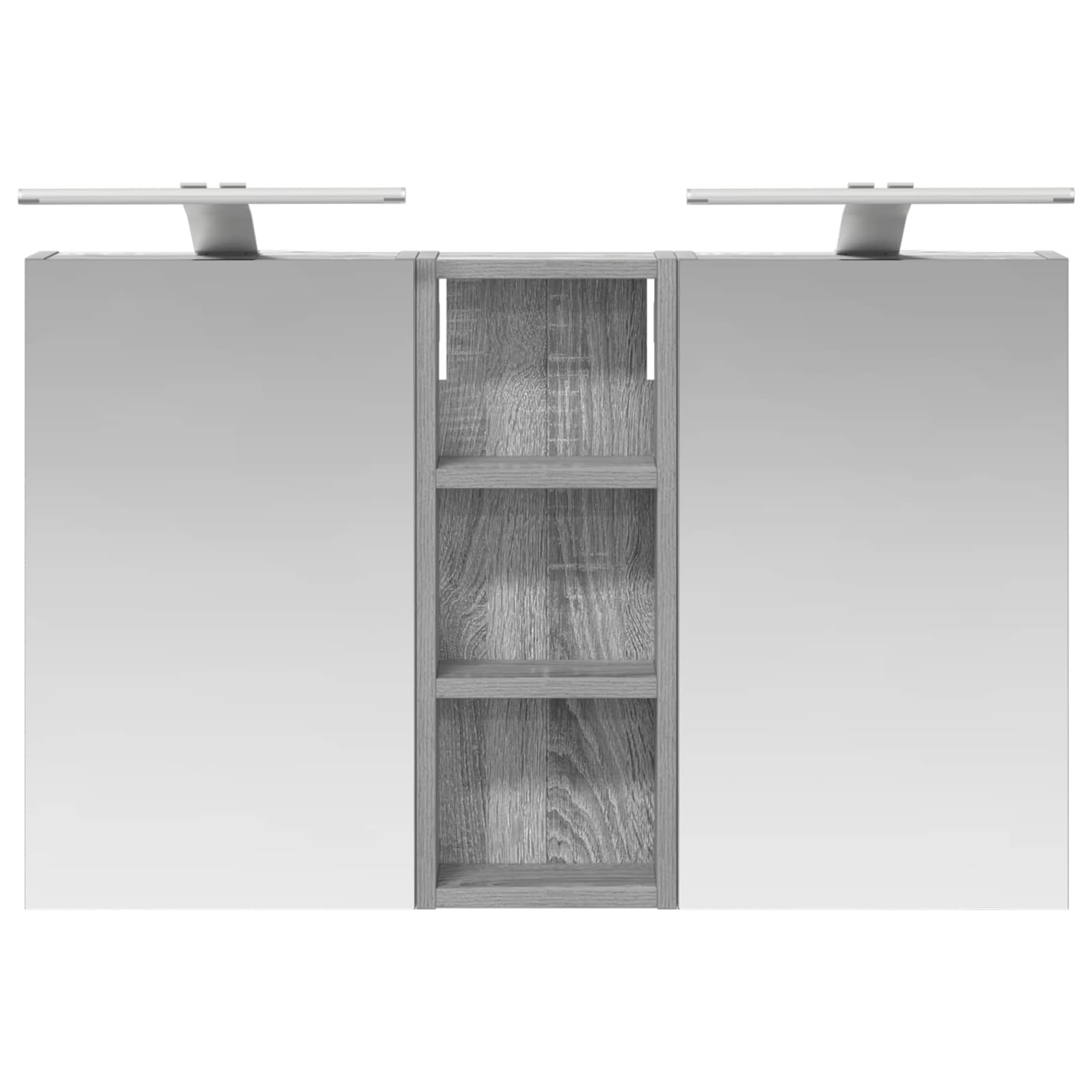 Badezimmerschrank-Set 3 pcs 80 x 10,5 x 50 cm Holzwerkstoff