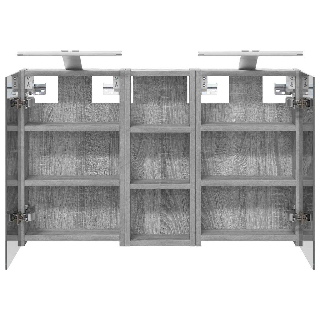 Badezimmerschrank-Set 3 pcs 80 x 10,5 x 50 cm Holzwerkstoff