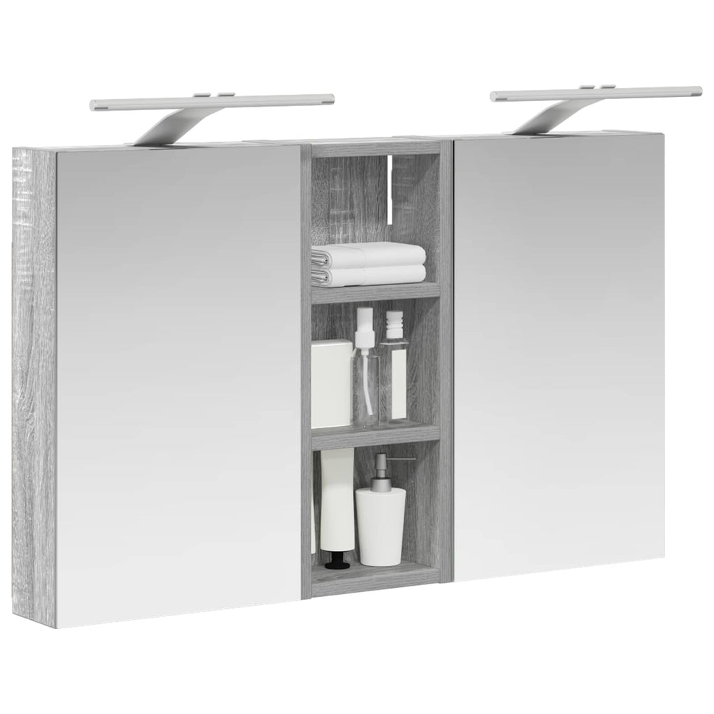 Badezimmerschrank-Set 3 pcs 80 x 10,5 x 50 cm Holzwerkstoff