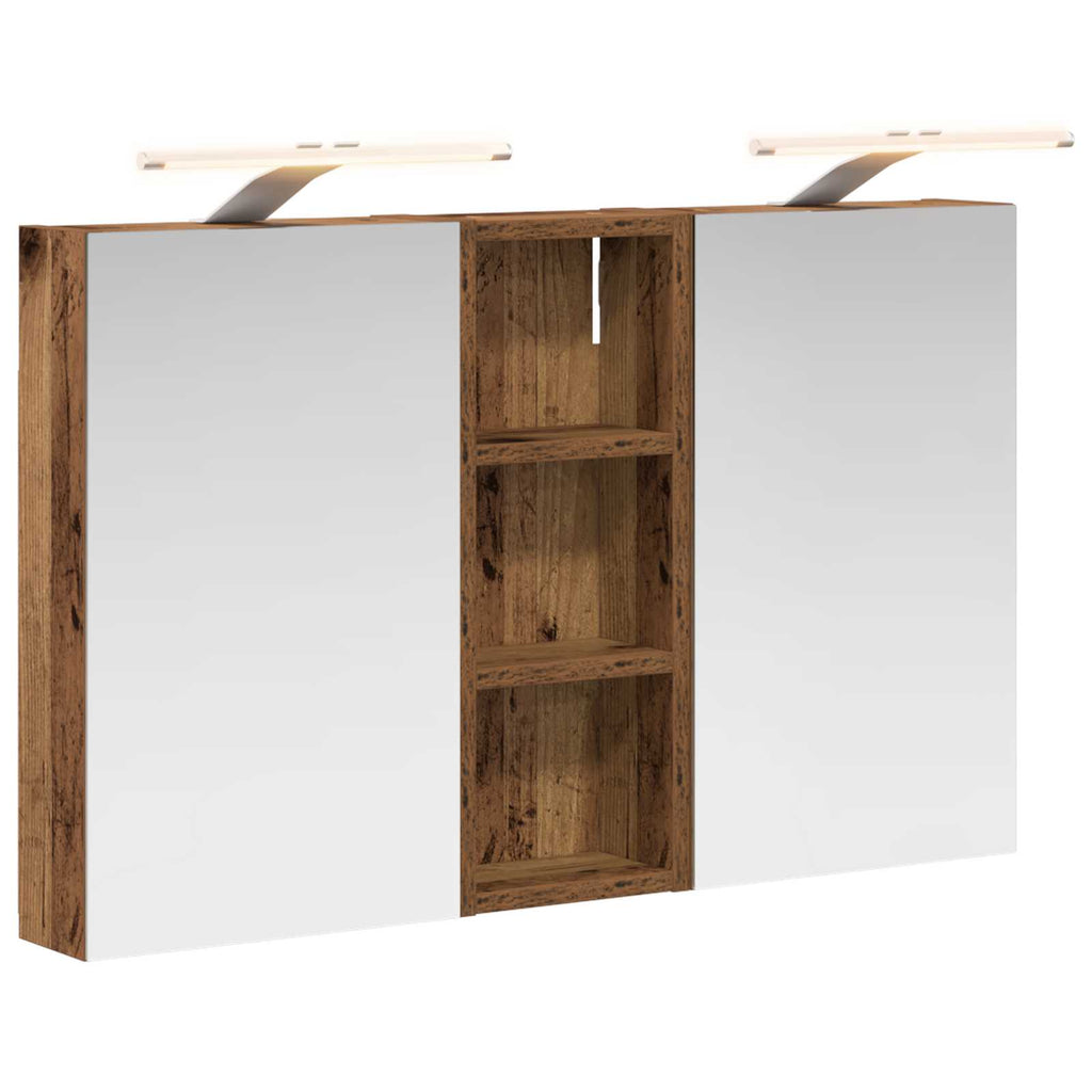 Badezimmerschrank-Set 3 pcs 80 x 10,5 x 50 cm Holzwerkstoff