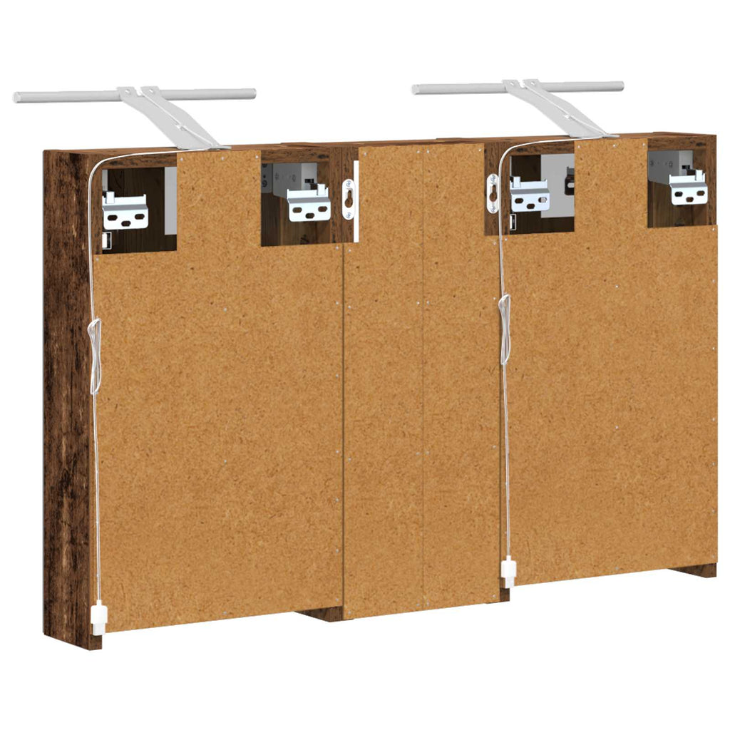 Badezimmerschrank-Set 3 pcs 80 x 10,5 x 50 cm Holzwerkstoff