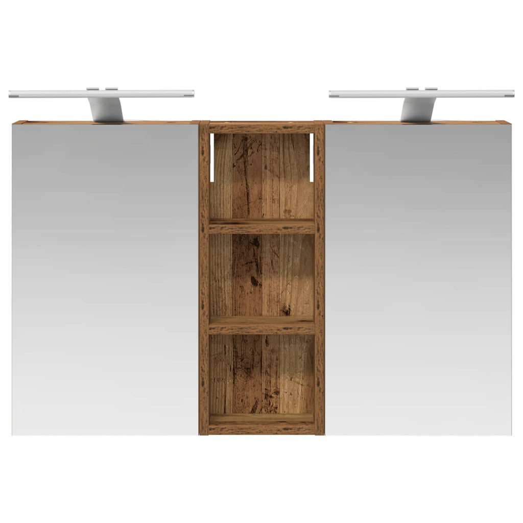 Badezimmerschrank-Set 3 pcs 80 x 10,5 x 50 cm Holzwerkstoff