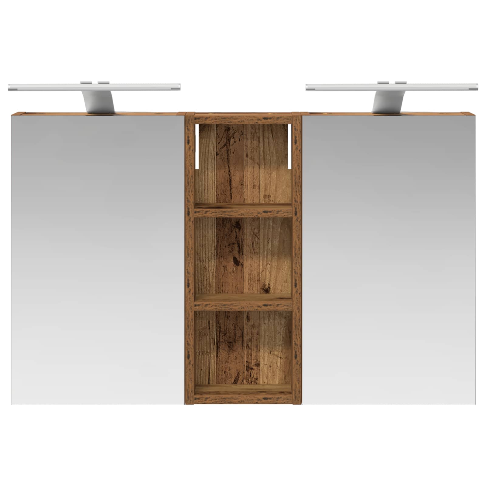 Badezimmerschrank-Set 3 pcs 80 x 10,5 x 50 cm Holzwerkstoff