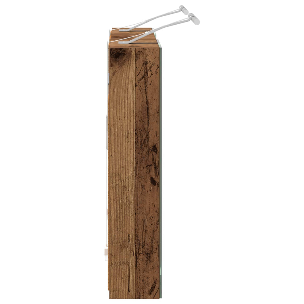 Badezimmerschrank-Set 3 pcs 80 x 10,5 x 50 cm Holzwerkstoff