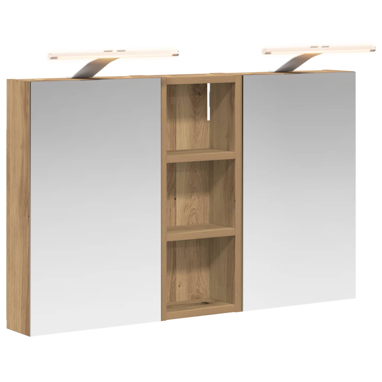 Badezimmerschrank-Set 3 pcs 80 x 10,5 x 50 cm Holzwerkstoff