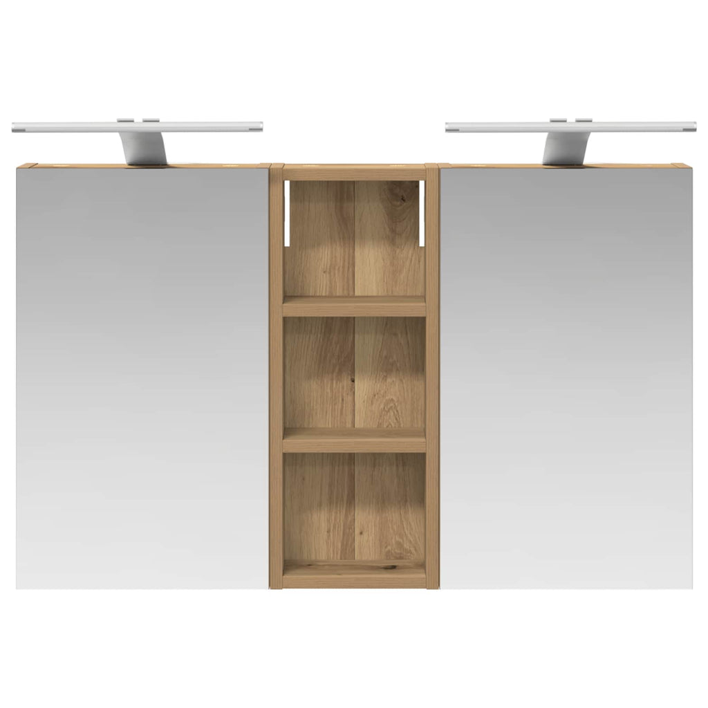 Badezimmerschrank-Set 3 pcs 80 x 10,5 x 50 cm Holzwerkstoff