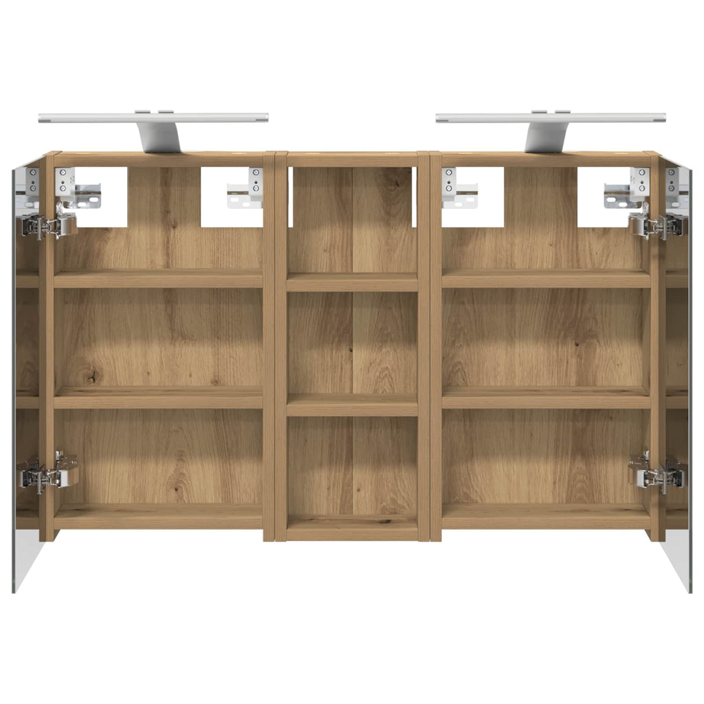 Badezimmerschrank-Set 3 pcs 80 x 10,5 x 50 cm Holzwerkstoff