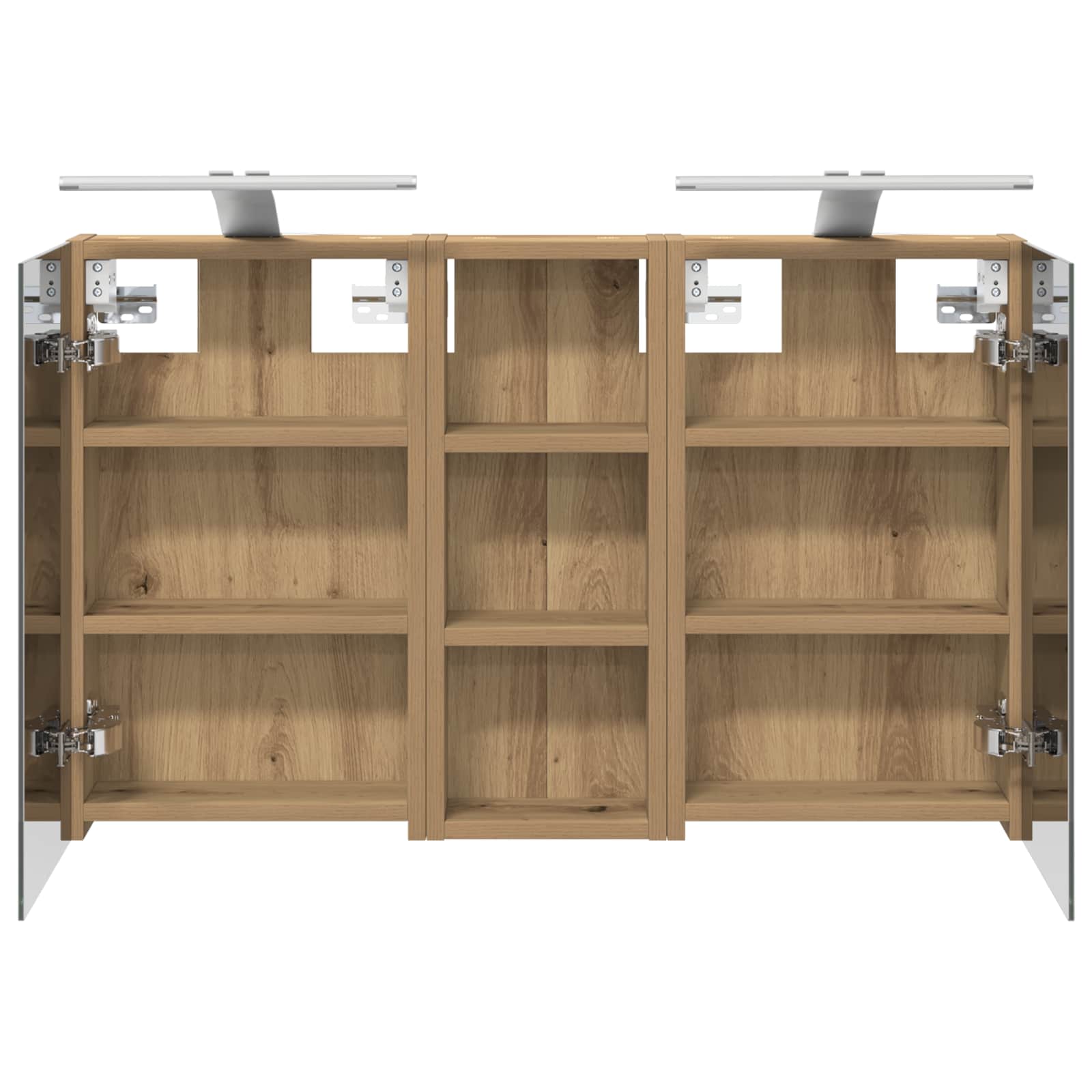 Badezimmerschrank-Set 3 pcs 80 x 10,5 x 50 cm Holzwerkstoff