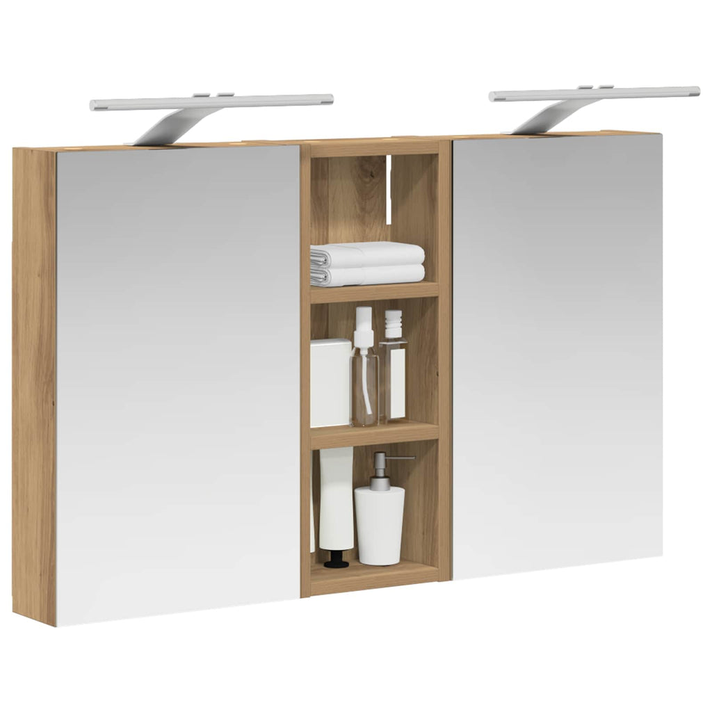 Badezimmerschrank-Set 3 pcs 80 x 10,5 x 50 cm Holzwerkstoff