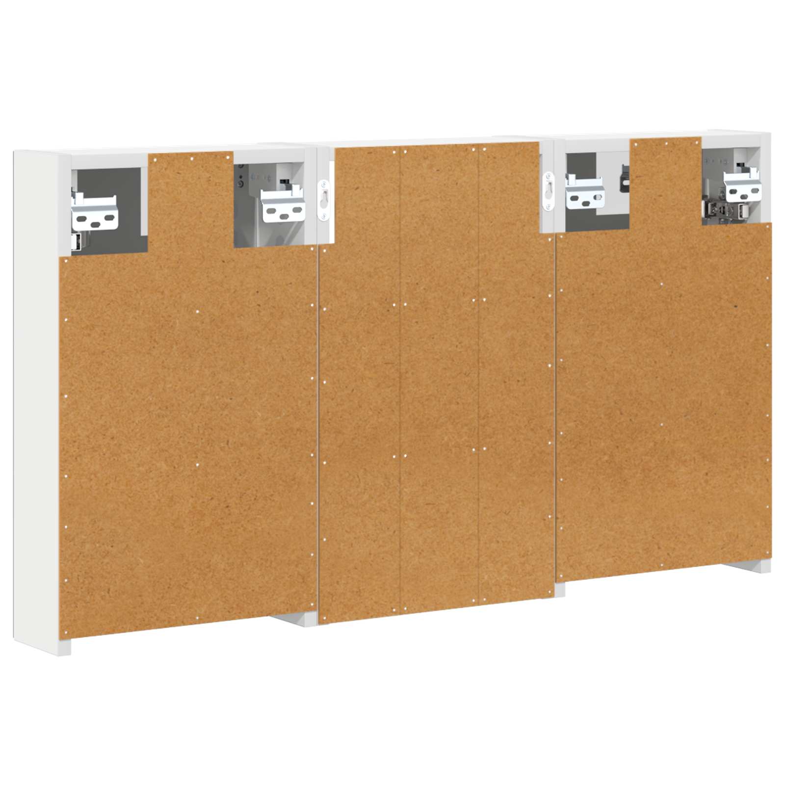 Badezimmerschrank-Set 3 pcs 90 x 10,5 x 50 cm Holzwerkstoff