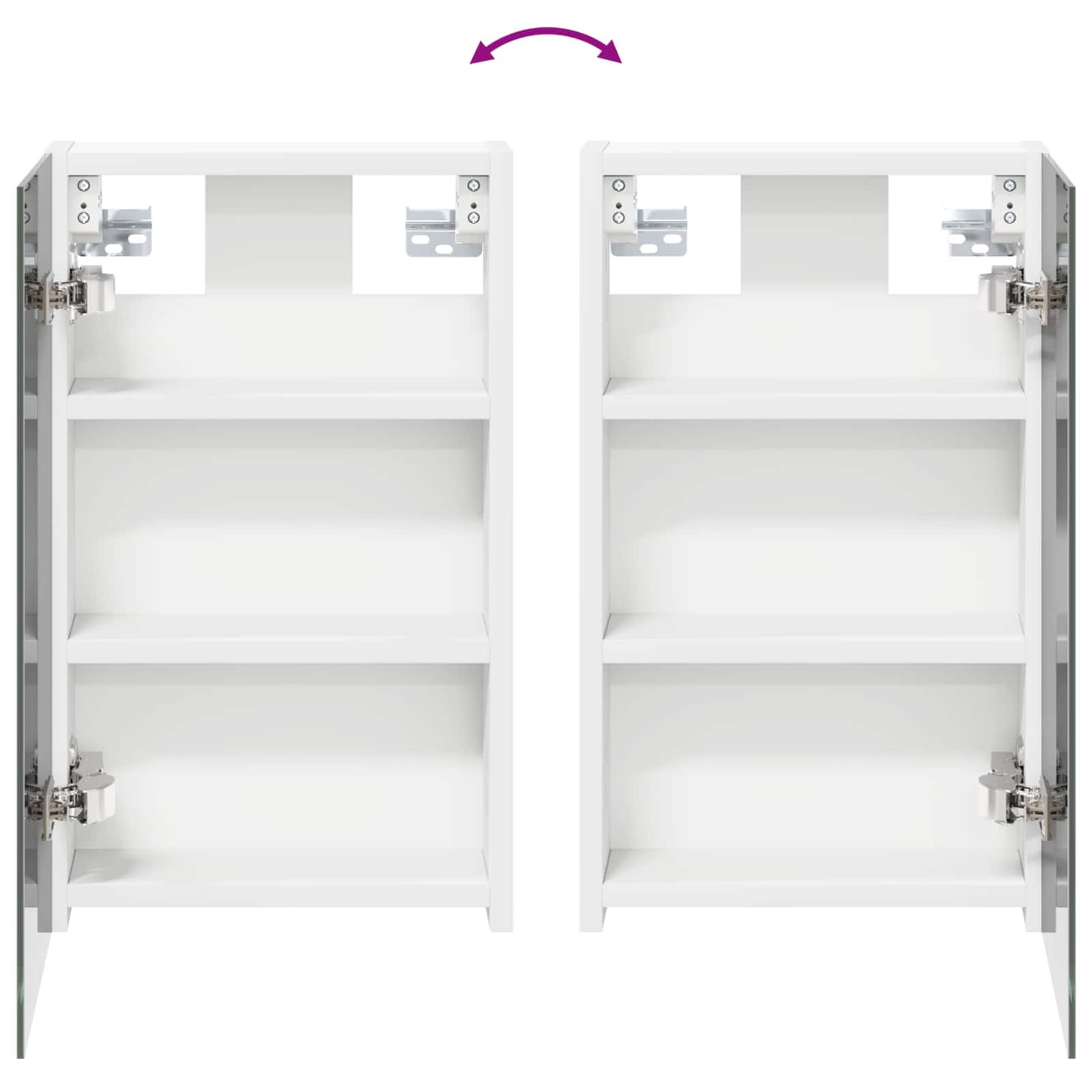 Badezimmerschrank-Set 3 pcs 90 x 10,5 x 50 cm Holzwerkstoff
