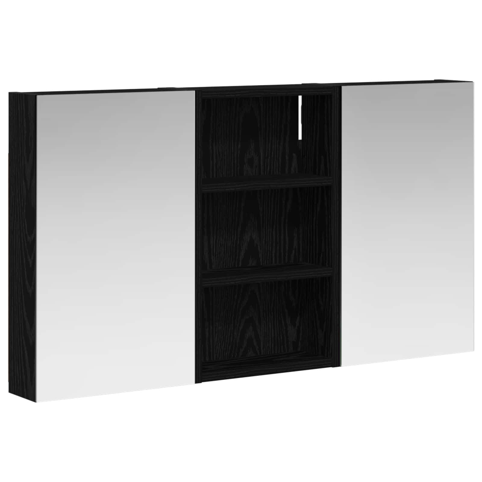 Badezimmerschrank-Set 3 pcs 90 x 10,5 x 50 cm Holzwerkstoff