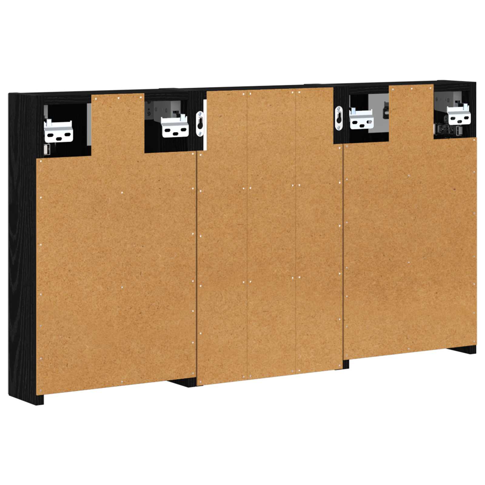 Badezimmerschrank-Set 3 pcs 90 x 10,5 x 50 cm Holzwerkstoff