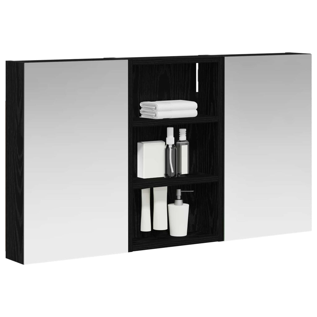 Badezimmerschrank-Set 3 pcs 90 x 10,5 x 50 cm Holzwerkstoff