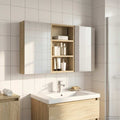 Badezimmerschrank-Set 3 pcs 90 x 10,5 x 50 cm Holzwerkstoff