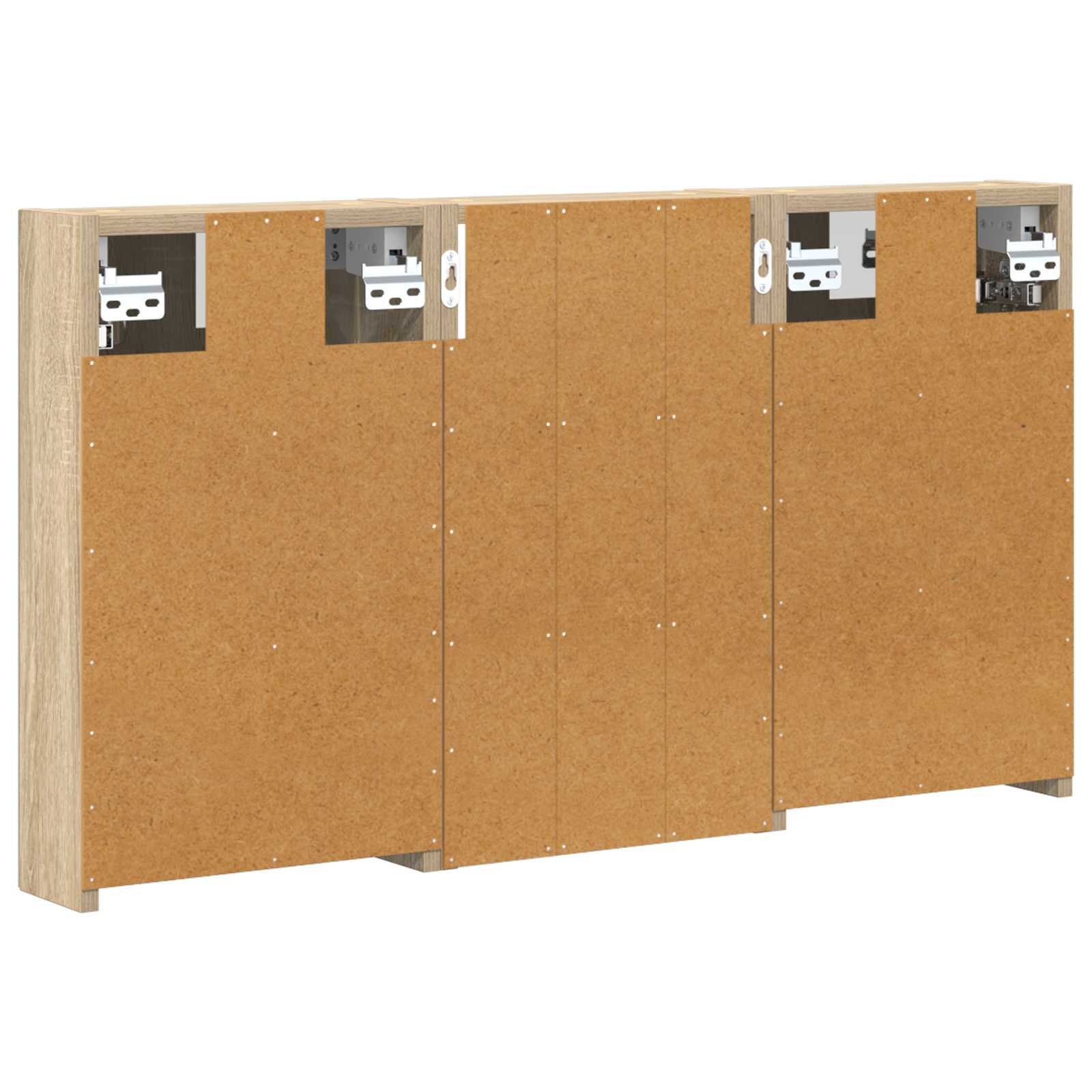 Badezimmerschrank-Set 3 pcs 90 x 10,5 x 50 cm Holzwerkstoff