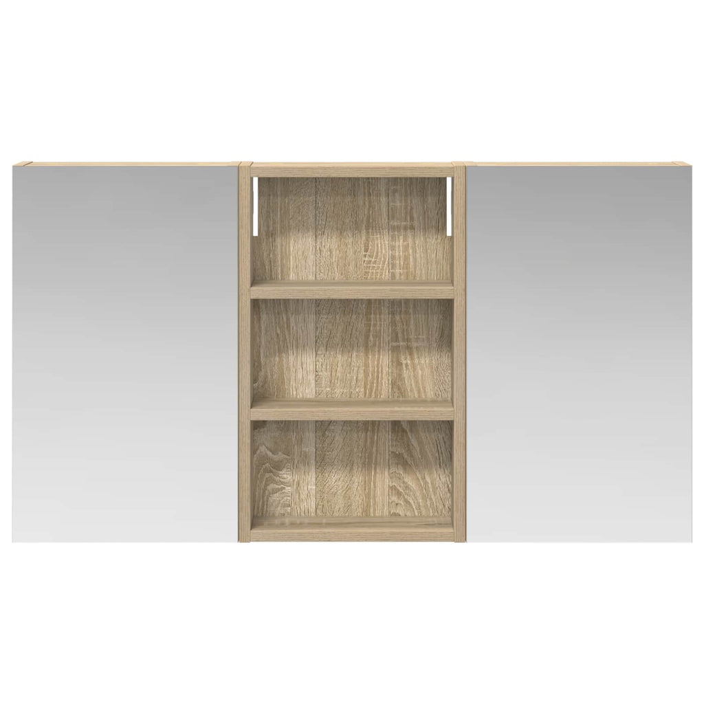 Badezimmerschrank-Set 3 pcs 90 x 10,5 x 50 cm Holzwerkstoff