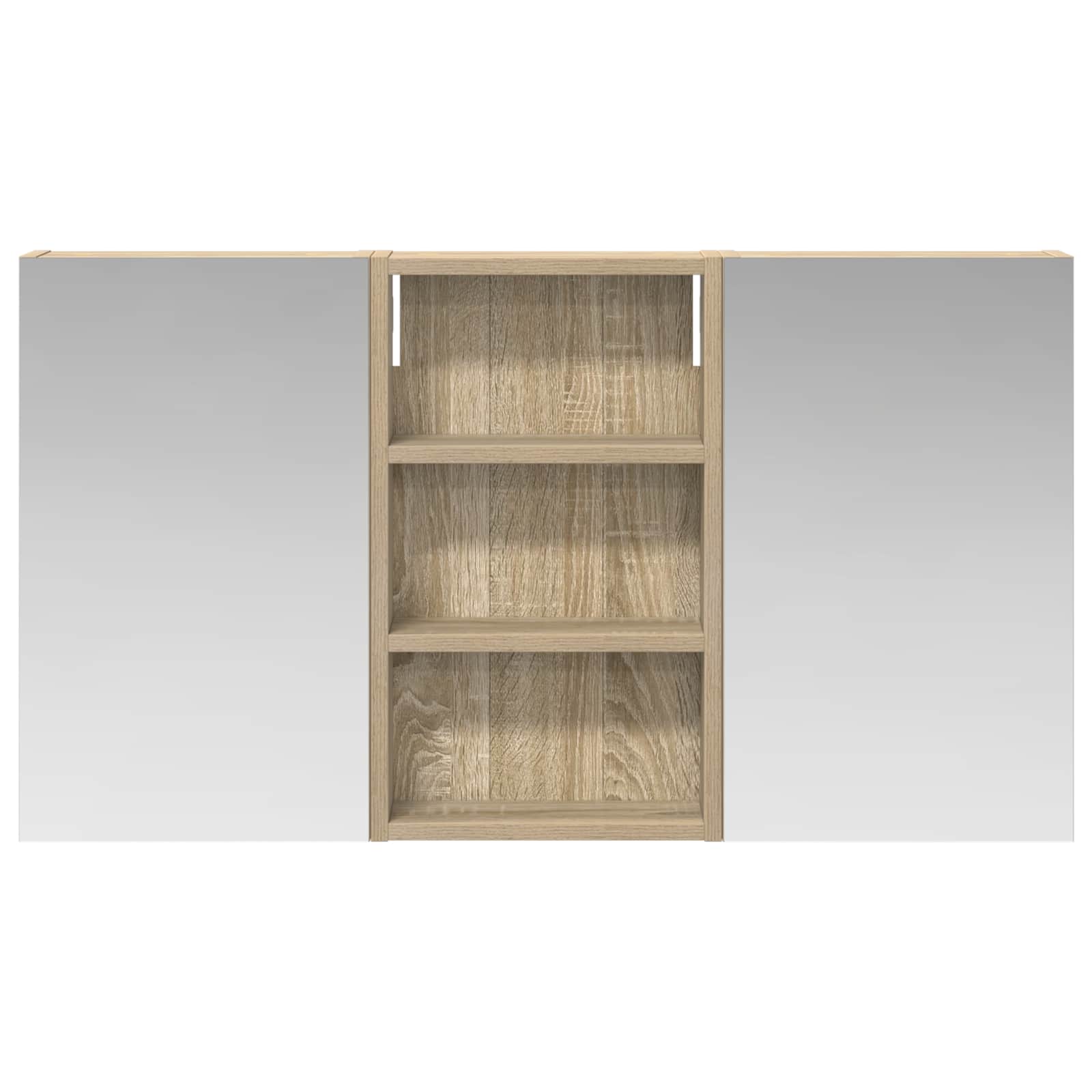 Badezimmerschrank-Set 3 pcs 90 x 10,5 x 50 cm Holzwerkstoff