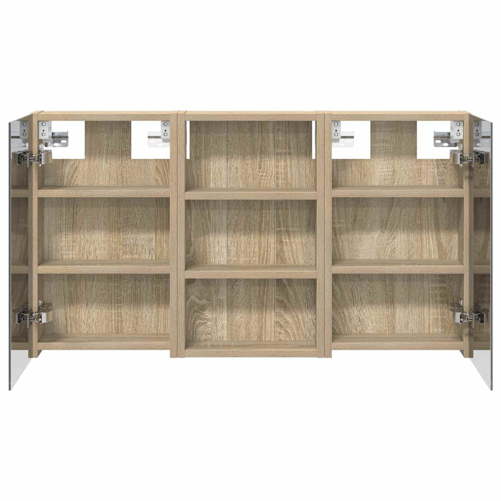 Badezimmerschrank-Set 3 pcs 90 x 10,5 x 50 cm Holzwerkstoff