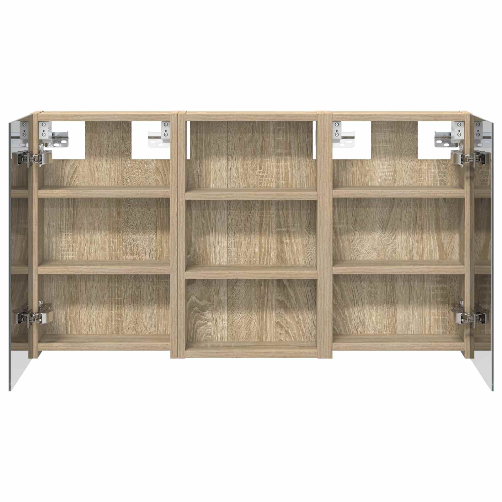 Badezimmerschrank-Set 3 pcs 90 x 10,5 x 50 cm Holzwerkstoff