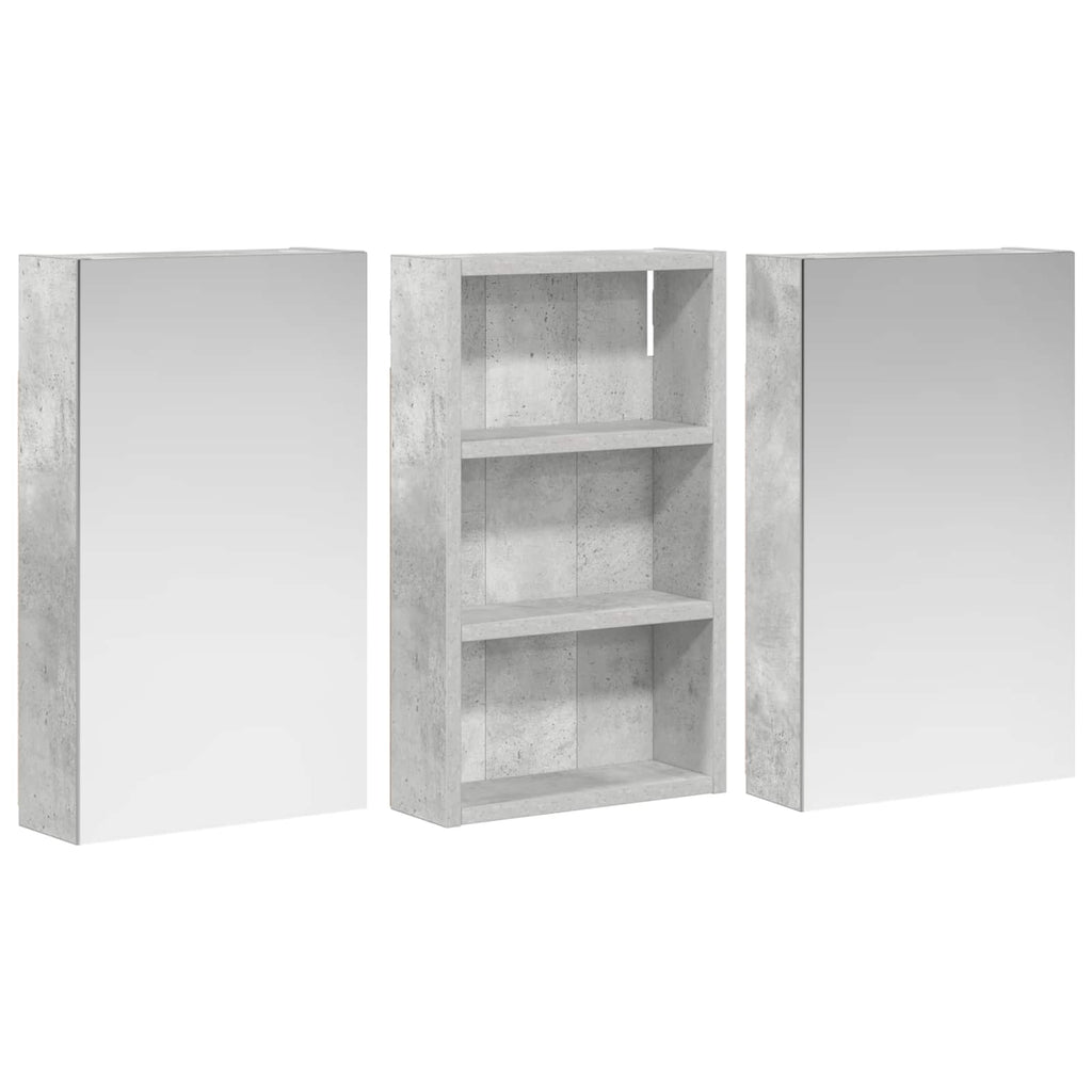 Badezimmerschrank-Set 3 pcs 90 x 10,5 x 50 cm Holzwerkstoff