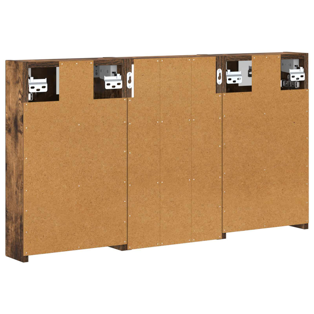 Badezimmerschrank-Set 3 pcs 90 x 10,5 x 50 cm Holzwerkstoff