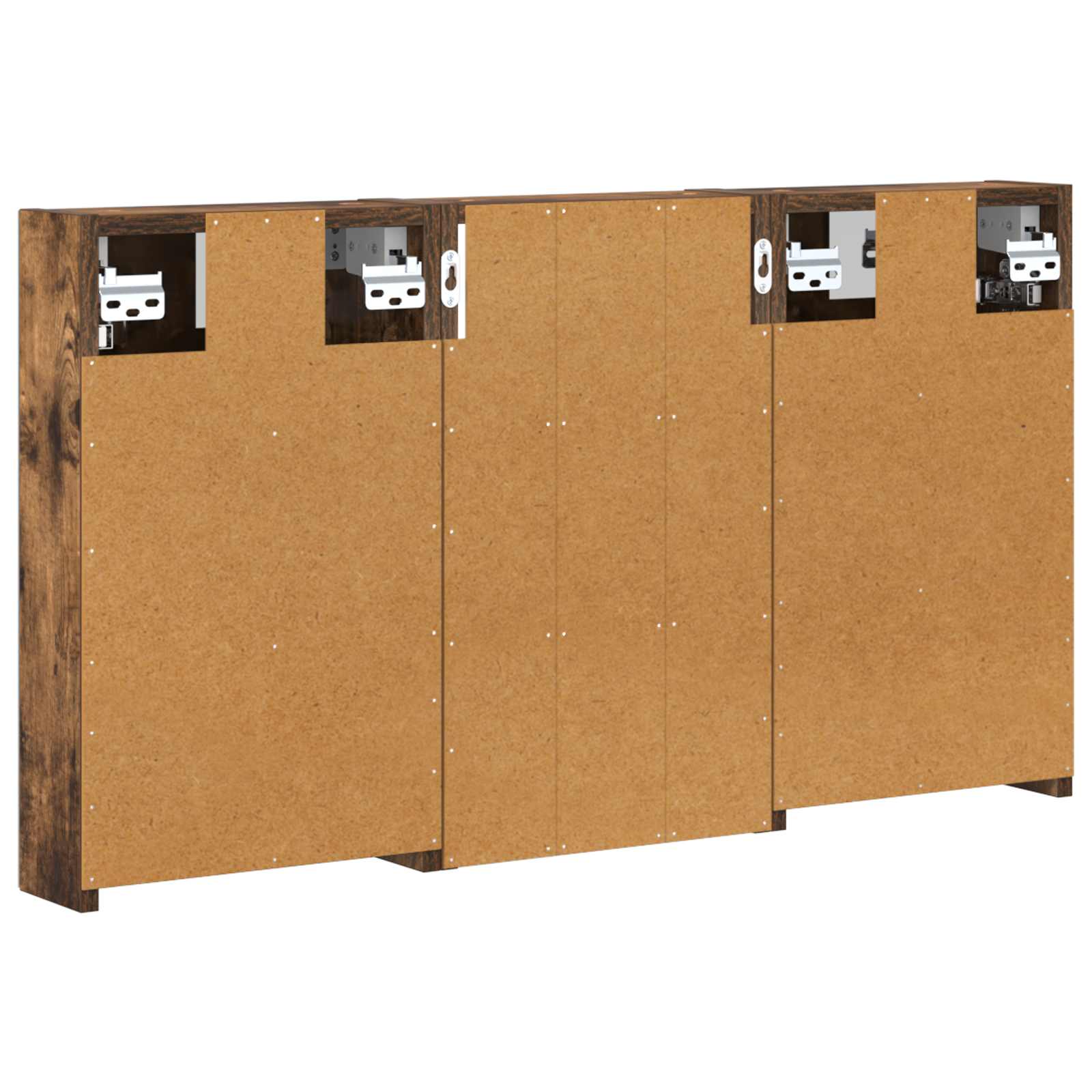 Badezimmerschrank-Set 3 pcs 90 x 10,5 x 50 cm Holzwerkstoff