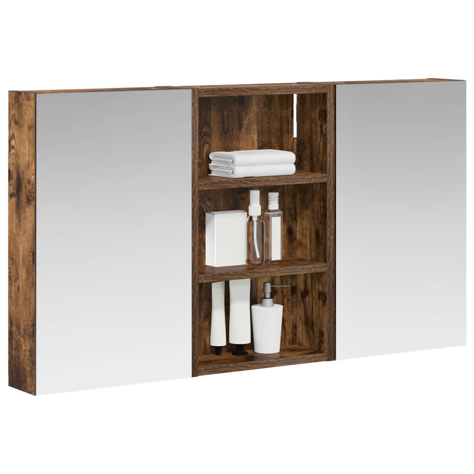 Badezimmerschrank-Set 3 pcs 90 x 10,5 x 50 cm Holzwerkstoff