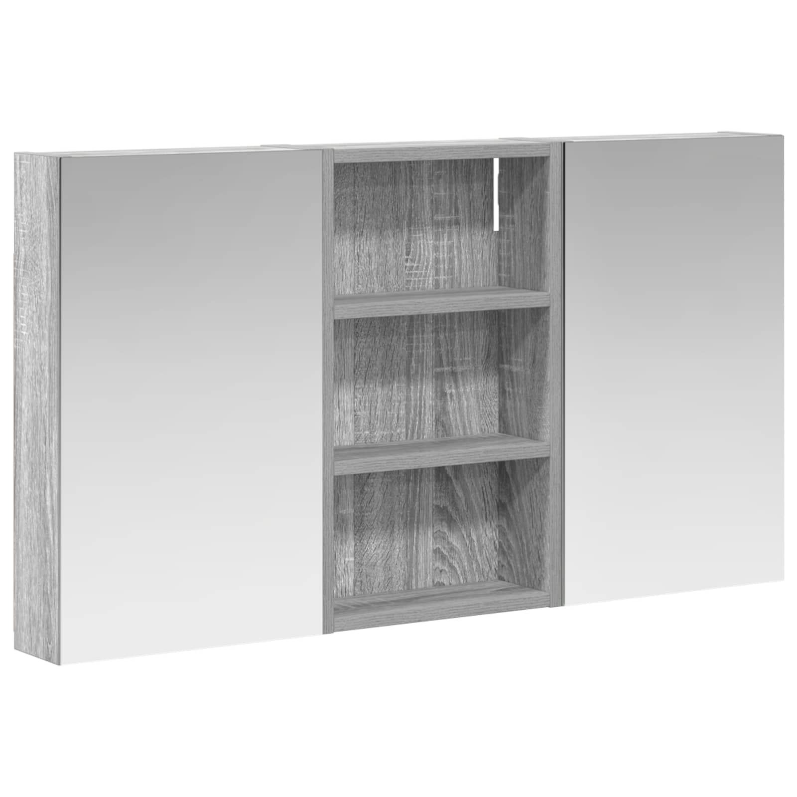 Badezimmerschrank-Set 3 pcs 90 x 10,5 x 50 cm Holzwerkstoff